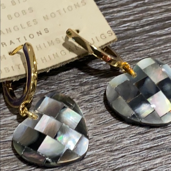 Anthropologie Heart Semi-precious earrings $58 NWT - Picture 5 of 6